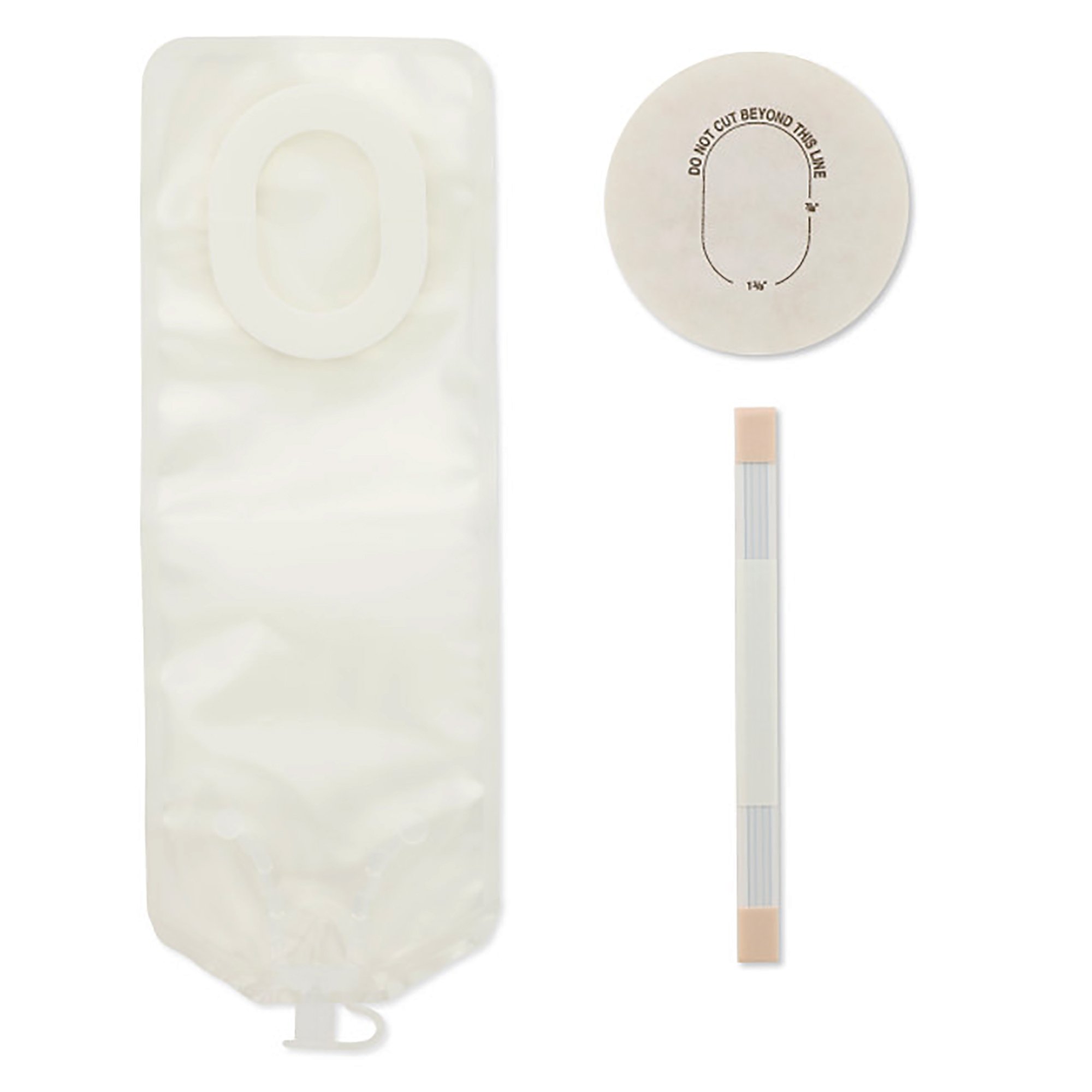 Ostomy Pouch One-Piece System Up to 2-1/2 Inch Stoma Drainable Trim To – GO  Medical